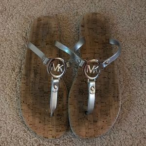 Silver Michael Kors Sandals